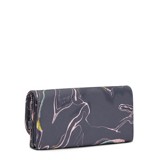 Portefeuilles Kipling Money Land Printed Snap Wallet Grise | FR 1033TC